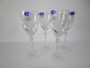 Vintage boxed set of 4 Royal Doulton Oxord stemware crystal goblets, made in Austria.