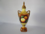 Vintage Coalport handpainted fruit lidded Windsor vase signed by the artist M. Pinter and also signed by Lord Wedgwood dated 1995 and comes in original box.