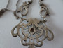 Australian Lega art nouveau style sterling silver and marcasite necklace number 202 dated 1948-1950.