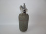 Sparklets Ltd Markers London soda syphon seltzer glass bottle cover in wire mesh.