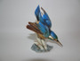 Exquisite Hutschenreuther Kunstabteilung kingfisher in vibrant colours made in Germany 1955-1968.