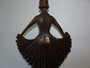 Art deco style large bronze of a dancing lady after Chiparus.