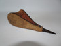 Extremely rare 18th century revolutionary war wig powder bellows, measuring 17cm long.
