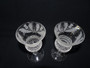 Vintage Pair Edinburgh Thistle Crystal Claret Glasses