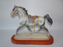Rare Beswick Arab stallion with saddle by designer Albert Hallam dated between 1970-1975.