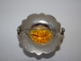 Antique Sterling Silver Scottish Agate and Gem Set Brooch