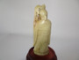 Early 20th Century Chinese Carved Soapstone Figure of Shouxing with Stand