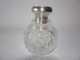 Antique Glass, Silver and Tortoiseshell Perfume Bottle