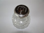 Antique Glass, Silver and Tortoiseshell Perfume Bottle