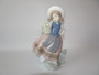 LLadro Sweet Scent Porcelain Figurine - Girl with Basket of Flowers