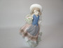 LLadro Sweet Scent Porcelain Figurine - Girl with Basket of Flowers