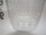Antique Silver-Plated Biscuit Box with Etched Crystal Jar and Acorn Finial Lid