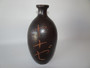 Antique Japanese Edo/Meiji period 22cm Kayoi Tokkuri sake bottle with hand-painted kanji characters