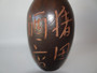 Antique Japanese Edo/Meiji period 22cm Kayoi Tokkuri sake bottle with hand-painted kanji characters
