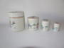 Set of four 19th century Chinese famille rose cylindrical nesting boxes with hand-painted narrative scenes