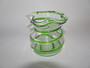 Art Nouveau green trailed Stuart & Sons glass vase, Stourbridge England, c.1890–1910