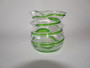 Art Nouveau green trailed Stuart & Sons glass vase, Stourbridge England, c.1890–1910