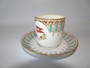 White Star Line 1st class coffee cup and saucer in Wisteria pattern by Stonier & Co Ltd Liverpool dated 1912