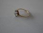Antique Art Deco 10ct gold and diamond cluster daisy ring circa 1920s size P