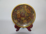 Vintage Chinese cloisonne enamel tray 10.5cm available in black or brown background