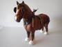 Beswick Burnham Beauty shire horse figurine in full harness circa 1970s