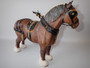 Beswick Burnham Beauty shire horse figurine in full harness circa 1970s