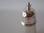 Antique Elkington and Co silver-plated sugar caster with tapered body, spreading foot, pierced domed lid and decorative finial.
