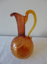 Marple Antiques Baccarat Rubina Swirl Glass Pitcher