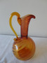 Marple Antiques Baccarat Rubina Swirl Glass Pitcher