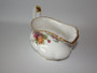Royal Albert Old Country Roses bone china gravy boat with gilt trim