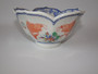 Yang Cheng hand-painted porcelain bowl with carp and floral decoration