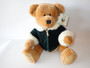 Harrods Scott Christmas Bear 2001 plush teddy in green velvet jacket