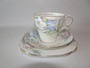 Vintage Bell China trio with lily decoration including cup saucer and plate