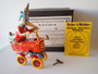 Vintage German wind-up tin duck toy Nürnberger Blechspielwaren with box and certificate 22cm