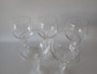 Bayel Venus de Milo pattern crystal wine glasses set of five frosted nude stem mid century French