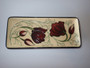 Moorcroft Chocolate Cosmos rectangular tray signed Eric Knowles Rachel Bishop design 2014