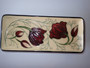 Moorcroft Chocolate Cosmos rectangular tray signed Eric Knowles Rachel Bishop design 2014