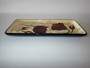 Moorcroft Chocolate Cosmos rectangular tray signed Eric Knowles Rachel Bishop design 2014