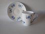 Shelley Blue Charm miniature cup and saucer pattern 13864 circa 1964 fine bone china