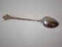 Antique Scottish silver plate spoon set with thistle finials in original presentation box