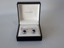 Genuine Alfred Dunhill Gyro cufflinks with blue sodalite stones and original presentation box