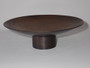 Signed Harold Alfred hand-hammered solid copper pedestal dish featuring a traditional stylised Sun design.