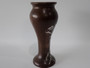 Otto Heintz Art Metal Shop bronze vase with sterling silver coneflower overlay and original dark patina, Buffalo New York, circa 1912–1918.