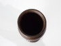 Otto Heintz Art Metal Shop bronze vase with sterling silver coneflower overlay and original dark patina, Buffalo New York, circa 1912–1918.
