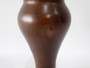 Otto Heintz Art Metal Shop bronze vase with sterling silver coneflower overlay and original dark patina, Buffalo New York, circa 1912–1918.