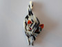 Vintage Lea Stein Paris Attila Cat brooch in black tabby and pearl white laminated cellulose acetate, circa 1970s–1980s.