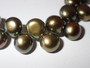Vintage Galleri Jewellers 5mm cultured button pearl necklace with rare iridescent peacock lustre, sterling silver clasp, original presentation box and guarantee document, measuring approximately 38cm long.