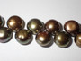 Vintage Galleri Jewellers 5mm cultured button pearl necklace with rare iridescent peacock lustre, sterling silver clasp, original presentation box and guarantee document, measuring approximately 38cm long.
