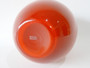 Holmegaard "Cocoon" amber and opaline mouth blown art glass vase designed by Peter Svarrer, Denmark, 17 cm high.