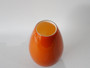 Holmegaard "Cocoon" amber and opaline mouth blown art glass vase designed by Peter Svarrer, Denmark, 17 cm high.